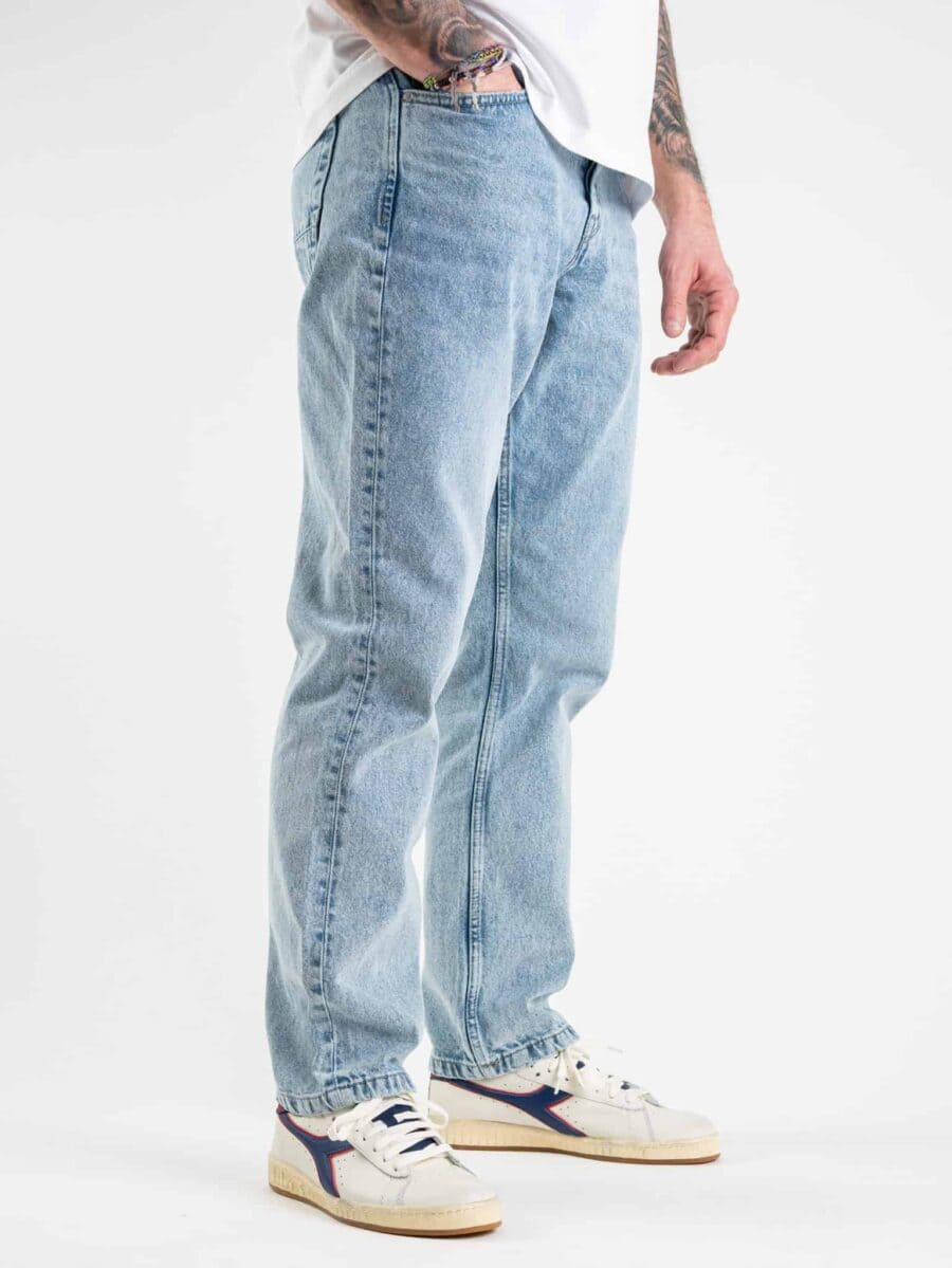 ONLY&SONS Jeans marborizzato con gamba ampia 22021416 azzurro