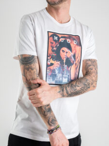 RESELL T-shirt in cotone con stampa Kendall Jenner 127 bianco4