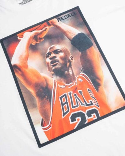 RESELL T shirt in cotone con stampa BULLS 270 bianco 5 RESELL APPAREL RESELL T-shirt in cotone con stampa BULLS Jordan 270 bianco