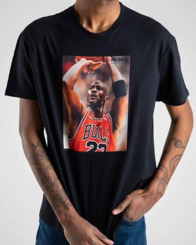 RESELL T shirt in cotone con stampa BULLS 270 nero 4 Nuovi Arrivi