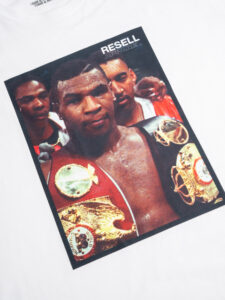 RESELL T-shirt in cotone con stampa TYSON 273 bianco (1)