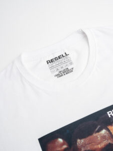 RESELL T-shirt in cotone con stampa TYSON 273 bianco (2)