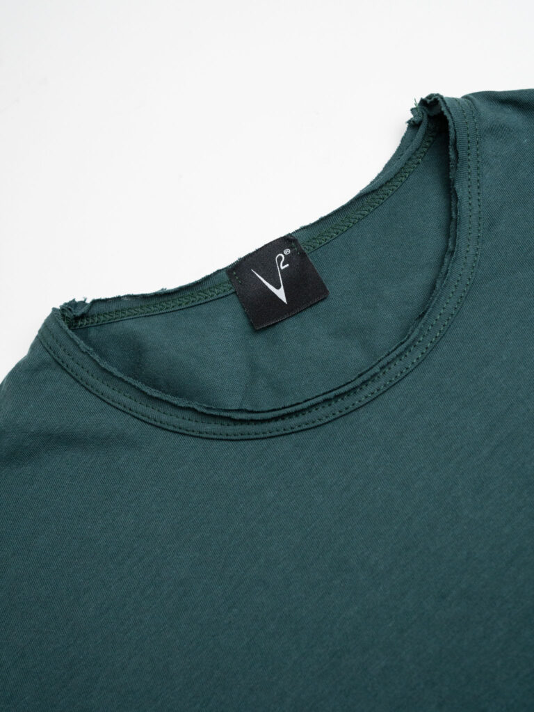 V2 T shirt in cotone con taschino stampa COCKTAIL 16 verde 2 V2 V2 T-shirt in cotone con taschino stampa COCKTAIL 16 Verde