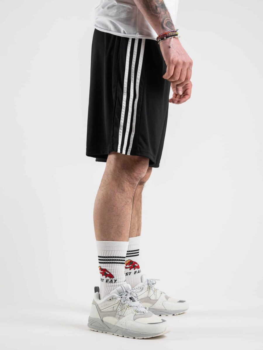 ADIDAS Bermuda sportivo con bande laterali GN5776 Nero