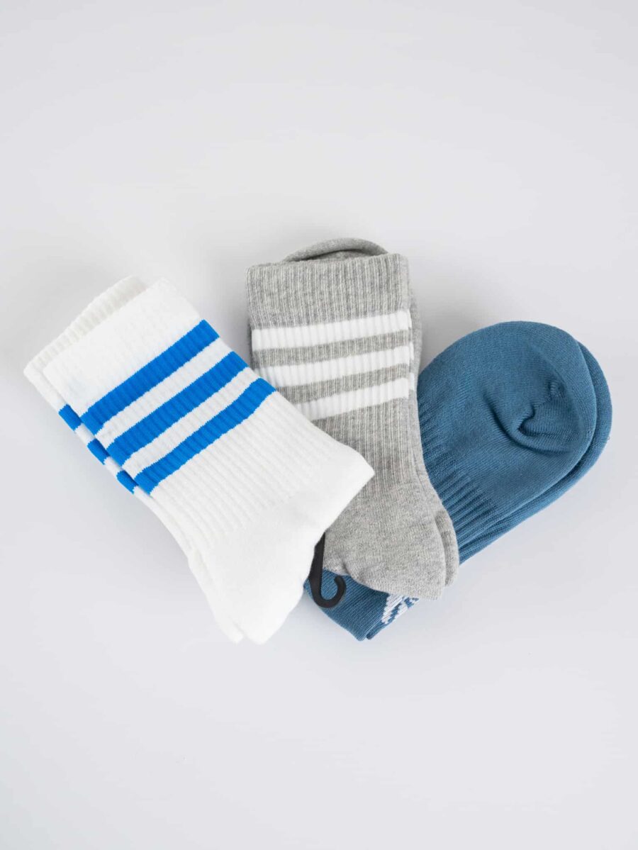 ADIDAS Pack 3 calze in spugna alta CRW3P Grigio