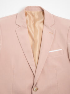 ALEANDRO LA CORTE Giacca leggera da abito slim fit MILK Rosa (4)