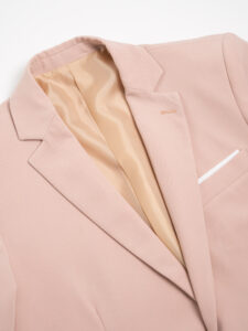 ALEANDRO LA CORTE Giacca leggera da abito slim fit MILK Rosa (5)