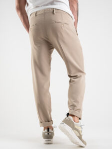 ALEANDRO LA CORTE Pantalone leggero da abito slim fit MILK Beige (3)