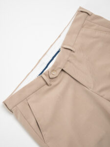 ALEANDRO LA CORTE Pantalone leggero da abito slim fit MILK Beige (6)