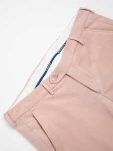 ALEANDRO LA CORTE Pantalone leggero da abito slim fit MILK Rosa (6)