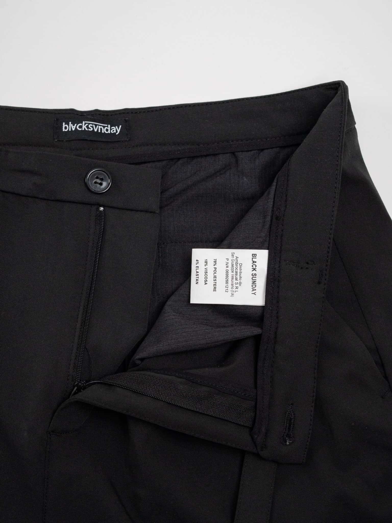 BLACK SUNDAY Pantalone basico con cintura BS 2201 Nero Prezzo 0 00
