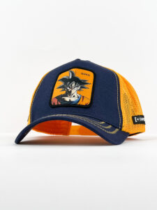 CAPSLAB Cappellino Dragon Ball con patch GOKU blu1