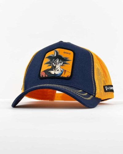 CAPSLAB Cappellino Dragon Ball con patch GOKU blu1 Nuovi Arrivi