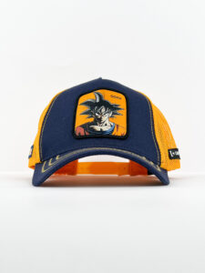CAPSLAB Cappellino Dragon Ball con patch GOKU blu2