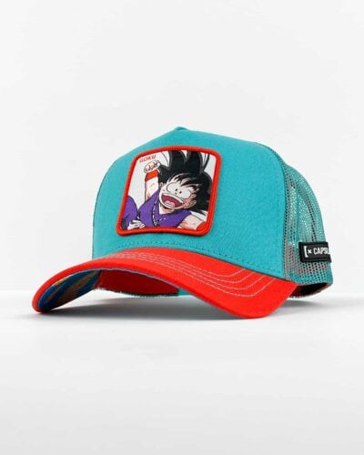 CAPSLAB Cappellino Dragon ball con stampa patch GOKU Bambino Acquamarina1 Nuovi Arrivi