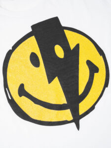 FORWARD MILANO T-shirt con stampa smile glitterato X16-100 Bianca (2)