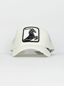 GOORIN BROS Cappellino con patch stampa STALLONE Bianco1