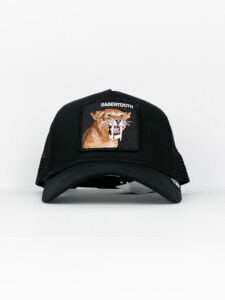 GOORIN BROS Cappellino con patch stampa Tigre dai denti a sciabola SABERTOOTH Nero2