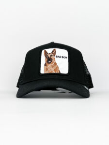 GOORIN BROS Cappellino con patch stampa pastore tedesco BAD BOY Nero2
