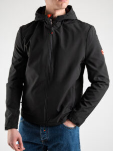 MARKUP Giubbino leggero con cappuccio, zip, tasche e logo sulla manica MK294012 Nero (7)
