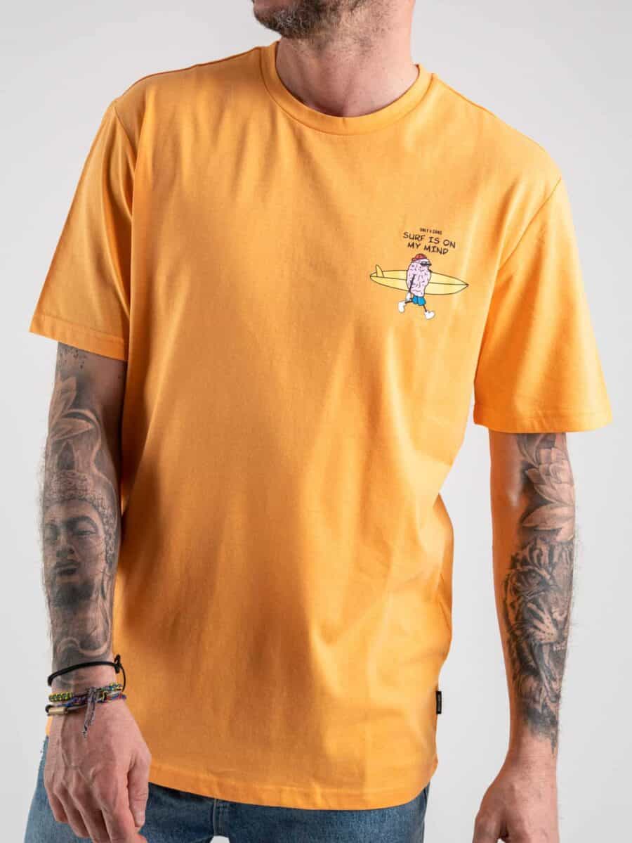 ONLY&SONS T-shirt con stampa surf ISAC 22022925 Papaya