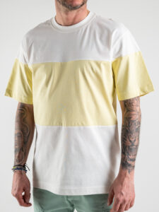 ONLY&SONS T-shirt in cotone bicolore GABRIEL 22022631 Star White (1)