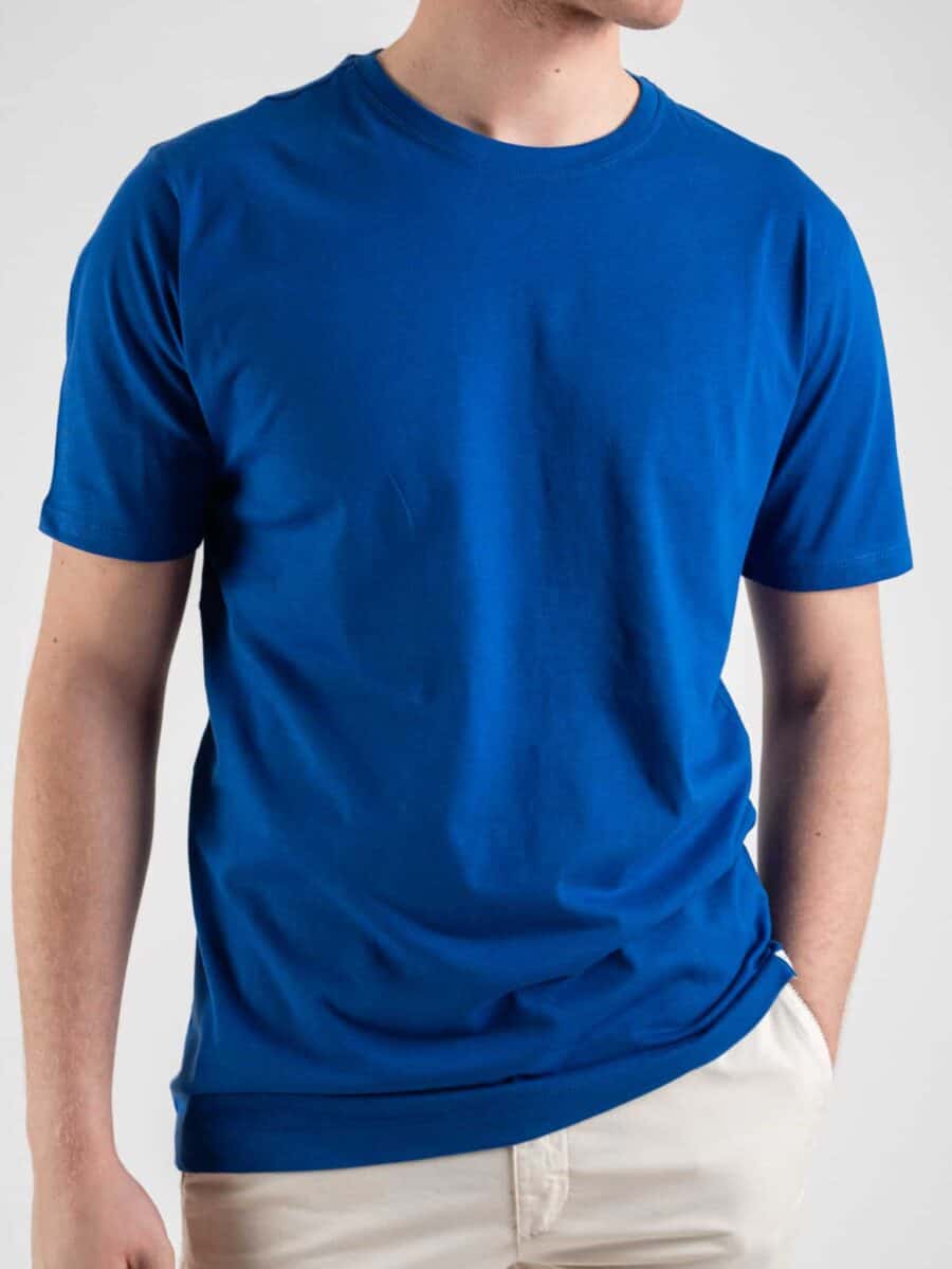OVER-D T-shirt morbida tinta unita in cotone OM115TS/T02 Tampone