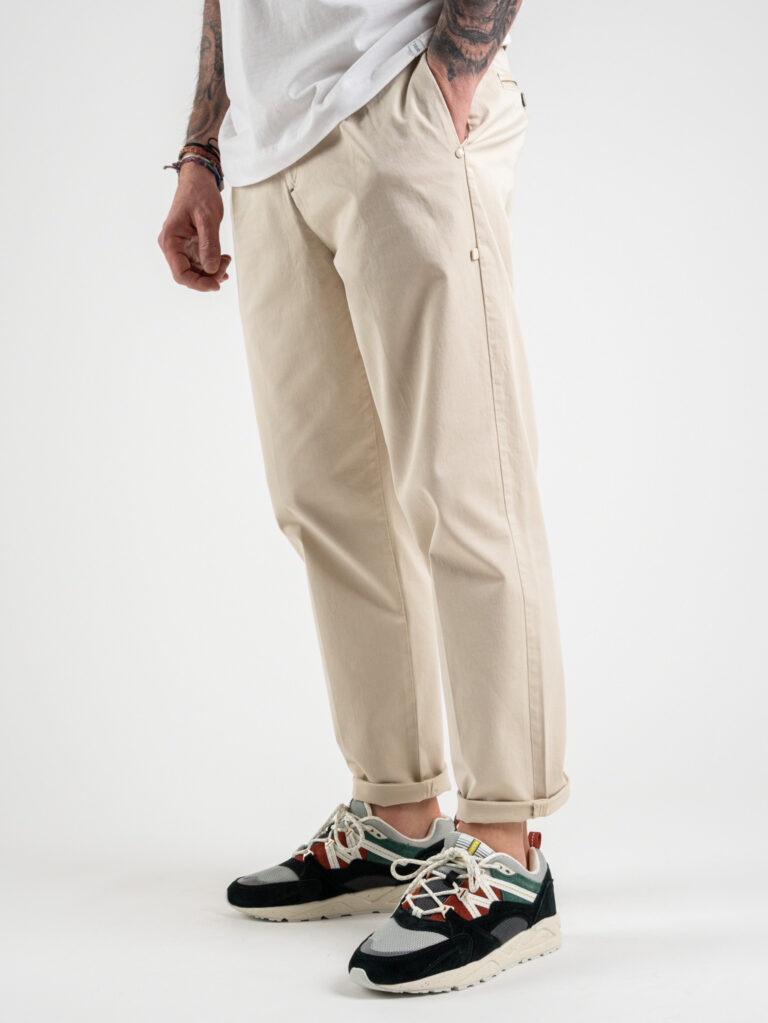 BERNA Pantalone leggero basico con tasche 220327 Beige 1 BERNA BERNA Pantalone leggero basico con tasche 220327 Beige