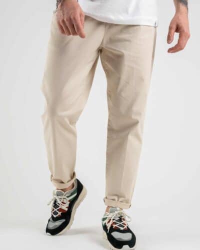 BERNA Pantalone leggero basico con tasche 220327 Beige 2 BERNA BERNA Pantalone leggero basico con tasche 220327 Beige