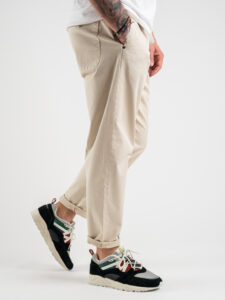 BERNA Pantalone leggero basico con tasche 220327 Beige (5)