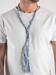Collana Bandana MADAGASCAR Azzurro (1)