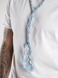 Collana Bandana MADAGASCAR Azzurro (2)