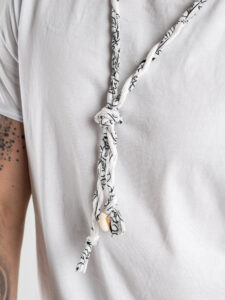 Collana Bandana MADAGASCAR Bianco (2)