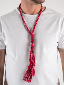 Collana Bandana MADAGASCAR Fucsia (1)