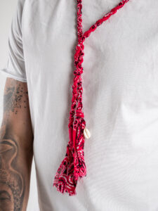Collana Bandana MADAGASCAR Fucsia (2)