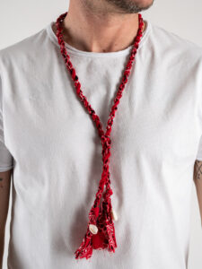 Collana Bandana MADAGASCAR Rosso (1)
