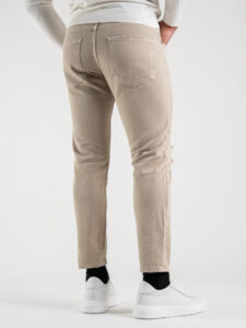 ESTASI Jeans con rotture alle ginocchia KLOPP beige (5)