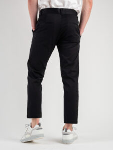 ESTASI Pantalone in gabardina con pinces VIPER 8004 Nero (4)