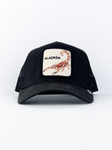 GOORIN BROS Cappellino nero con patch in beige stampa scorpione ALACRAN1