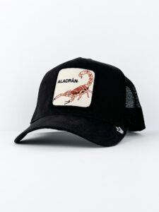GOORIN BROS Cappellino nero con patch in beige stampa scorpione ALACRAN2