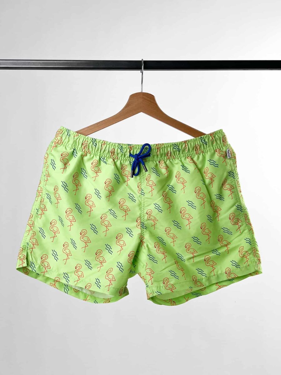 HAPPY SOCKS Costume con stampa flamingo 9640 Verde