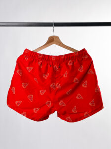 HAPPY SOCKS Costume con stampa pizza 9640 Rosso13