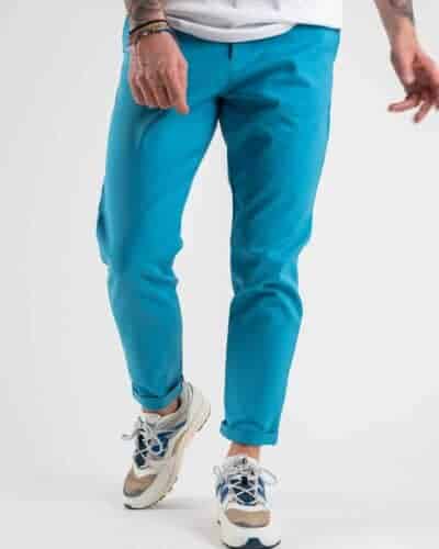 IMPERIAL Pantalone da abito con risvolto PWB0DIQ Turchese 2 IMPERIAL IMPERIAL Pantalone con risvolto PWB0DIQ Turchese