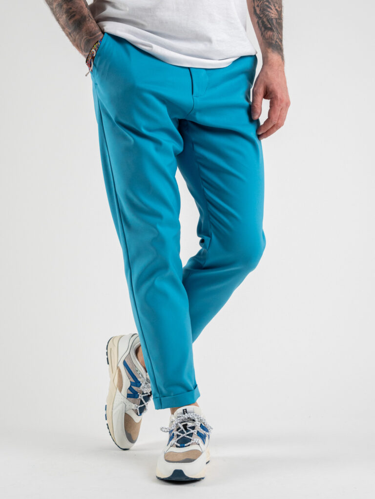 IMPERIAL Pantalone da abito con risvolto PWB0DIQ Turchese IMPERIAL IMPERIAL Pantalone con risvolto PWB0DIQ Turchese