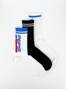 ONLY & SONS Pack 3 calze tg. unica in spugna PEPSI 22022784 White:Black1