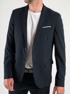 ALEANDRO LA CORTE Giacca leggera da abito slim fit MILK Blu (1)