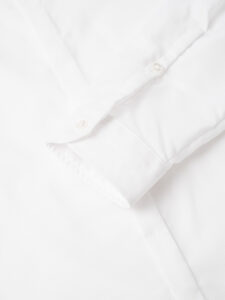 BERNA Camicia basica misto cotone con colletto 220083 Bianco (5)