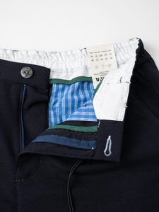 BERNA Pantalone basico morbido con coulisse 220186 Blu (2)