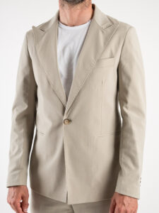 BLACKSUNDAY Giacca leggera da abito slim fit EXCLUSIVE01 Naturale (1)