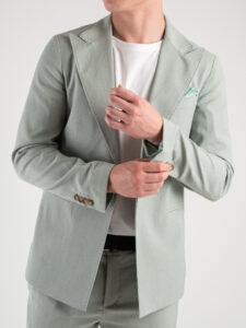 BLACKSUNDAY Giacca leggera da abito slim fit EXCLUSIVE01 verde (1)